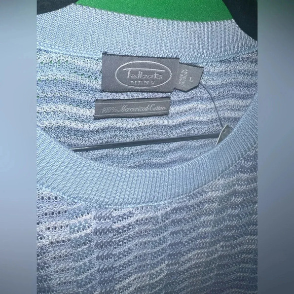 NWT  Talbots Men’s 100% Mercerized Cotton Sweater size Large - Picture 4 of 7